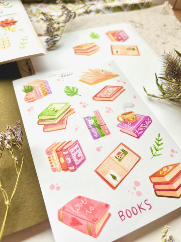 Sticker sheet - Books