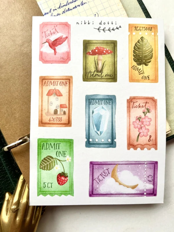 Sticker sheet - Tickets