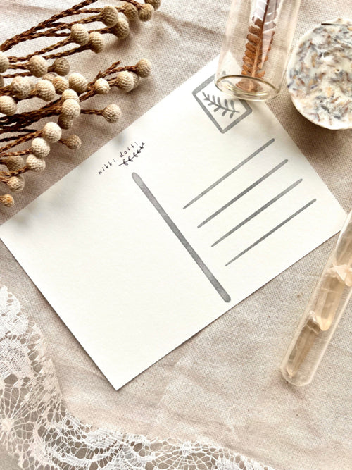 Ansichtkaart - Flowers in bottles