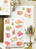 Sticker sheet - Books