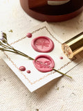 Sealing wax stamp - 2 sides - Fly with me