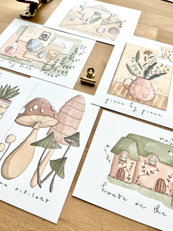 Art prints set - At home