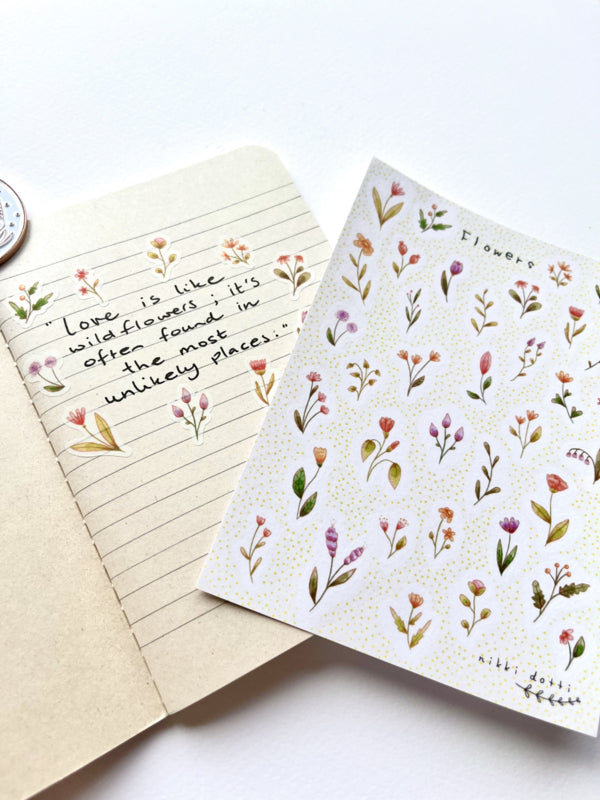 Stickervel - Flowers