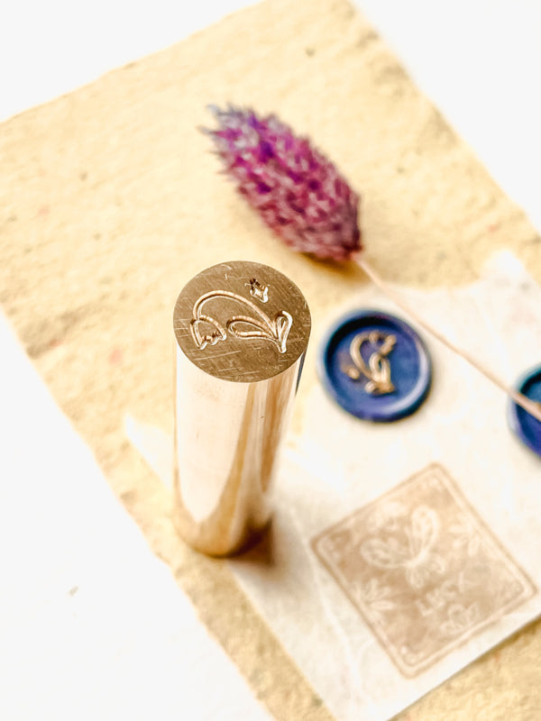 Zegellak stempel - 2 sides - Flowers