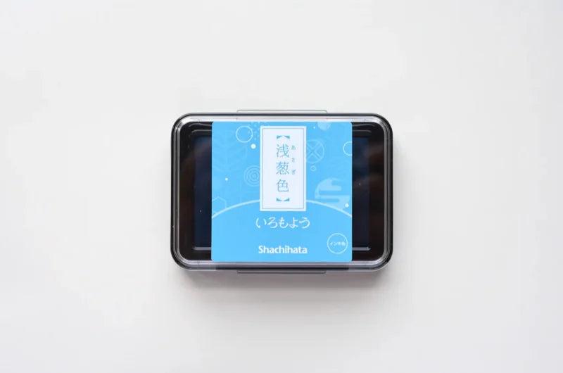 Ink pad Shachihata Iromoyo - Asagi Iro - Turquoise