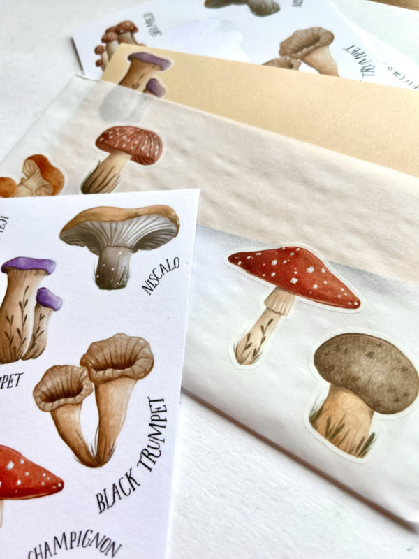 Stickervel - Mushrooms