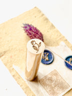Zegellak stempel - 2 sides - Flowers