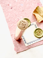 Sealing wax stamp - 2 sides - Woodland