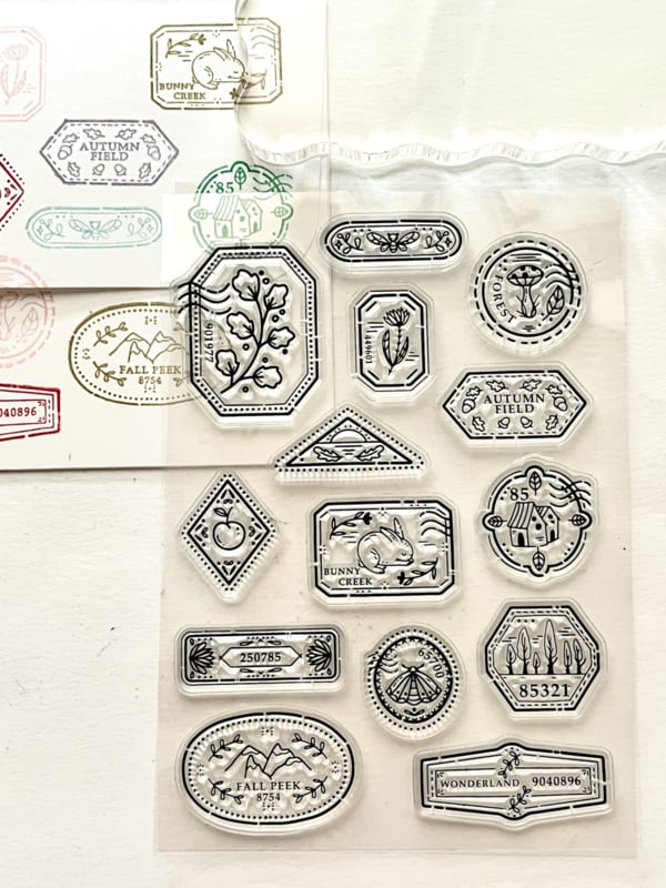 Clear stamps - Passport stamps Woodland