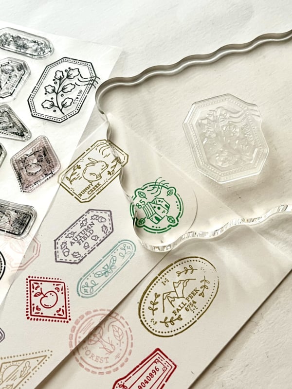 Clear stamps - Passport stamps Woodland
