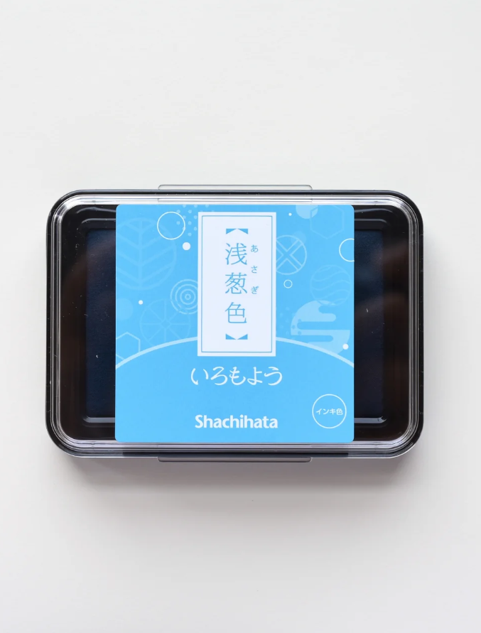 Ink pad Shachihata Iromoyo - Asagi Iro - Turquoise