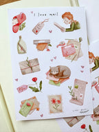 Sticker sheet - I love mail