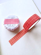 Washi tape - Pink grid