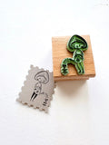 Second hand stamp - Lotti girl with watering can