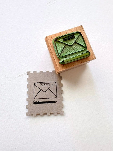 Second hand stamp - tiny envelope