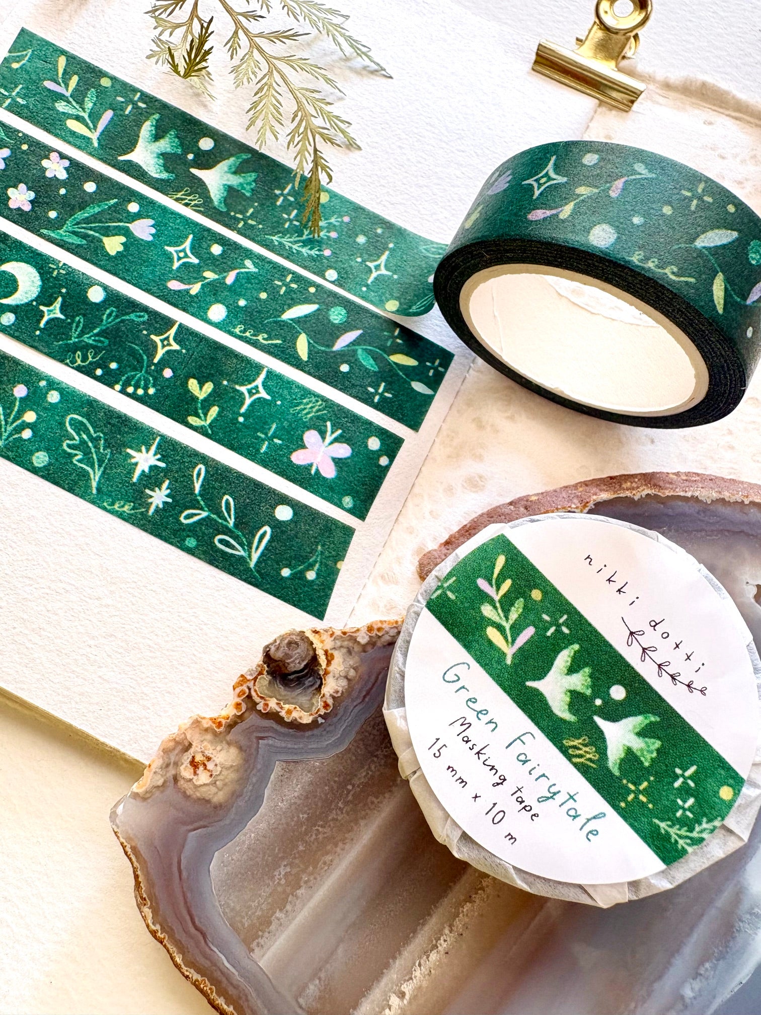 Washi tape - Green fairytale