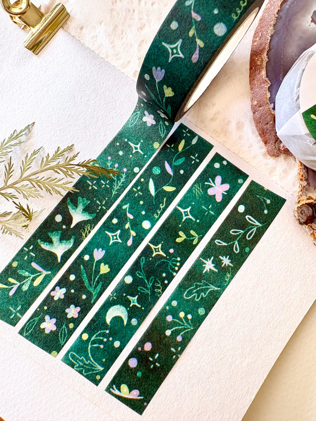 Washi tape - Green fairytale