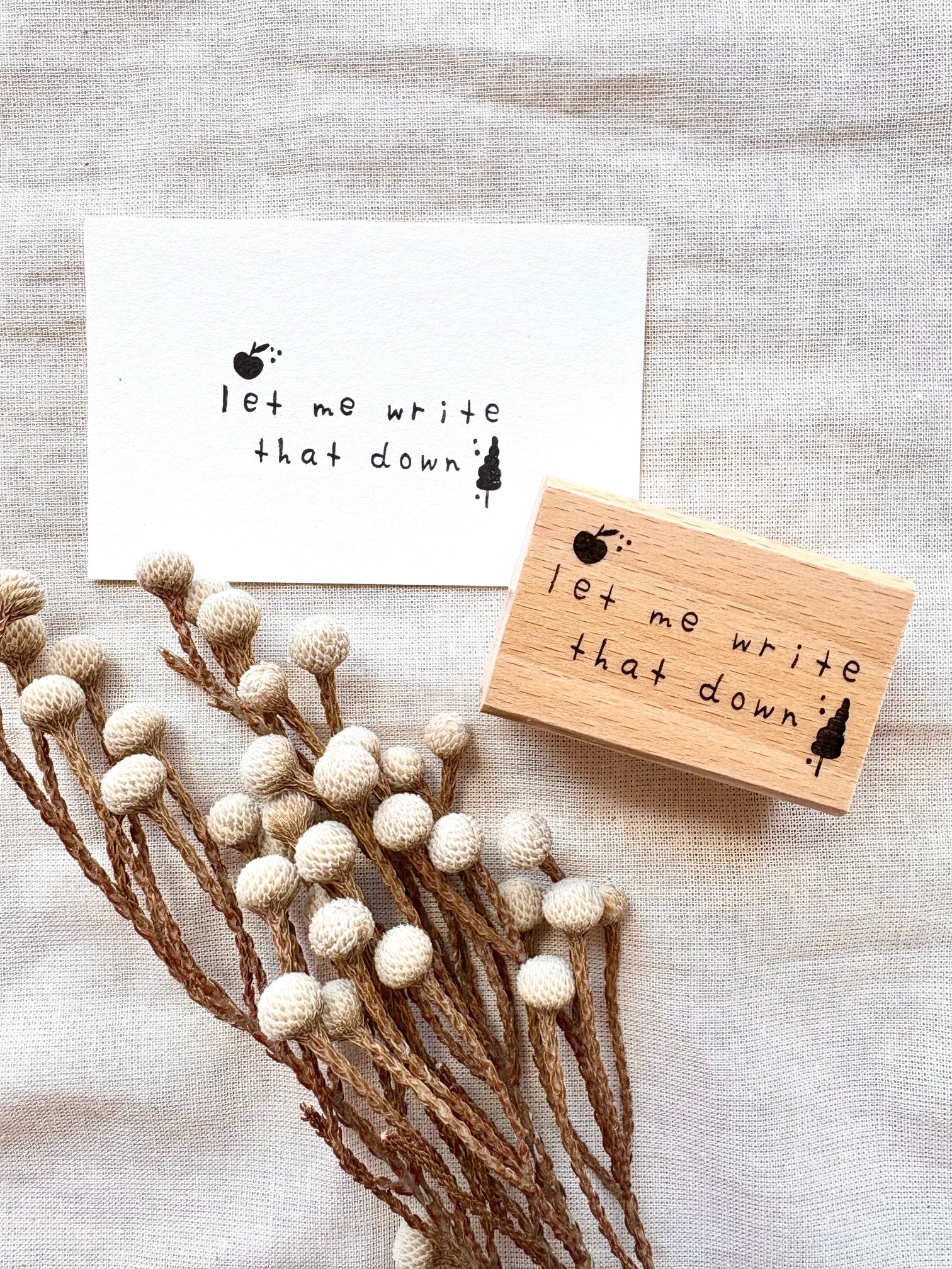 Stempel - Let me write that down
