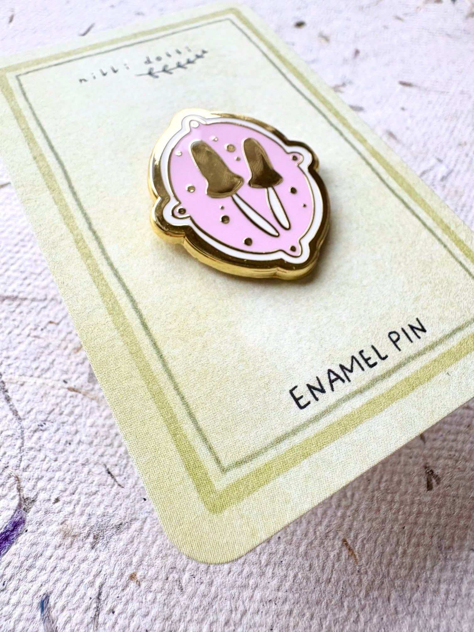 Enamel pin Mushrooms