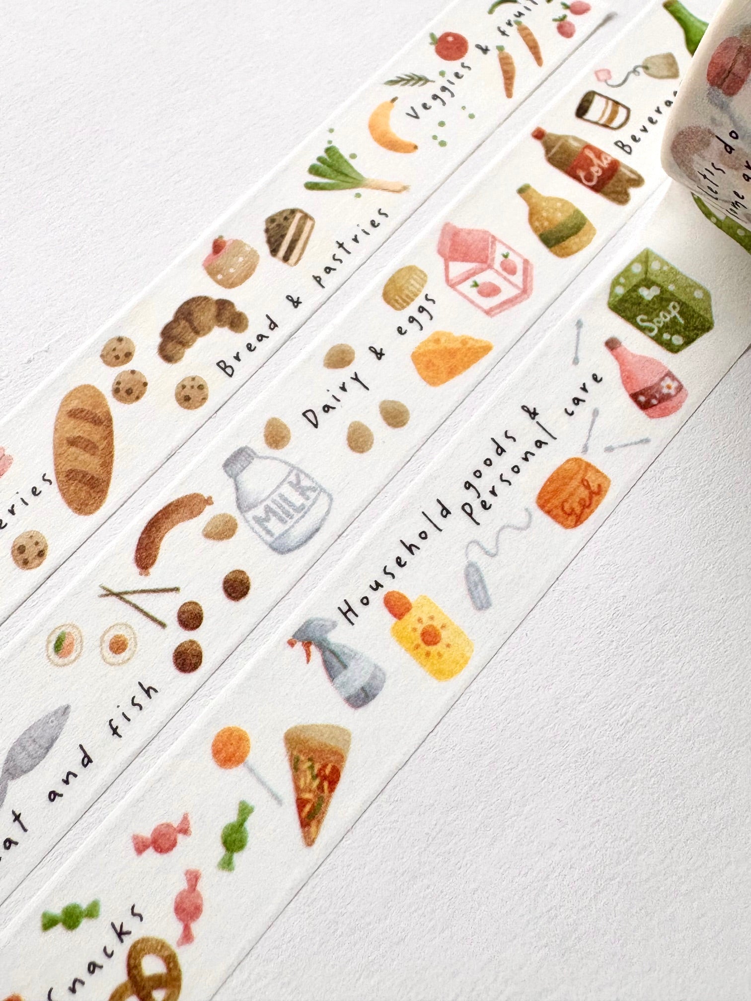 Washi tape - Groceries