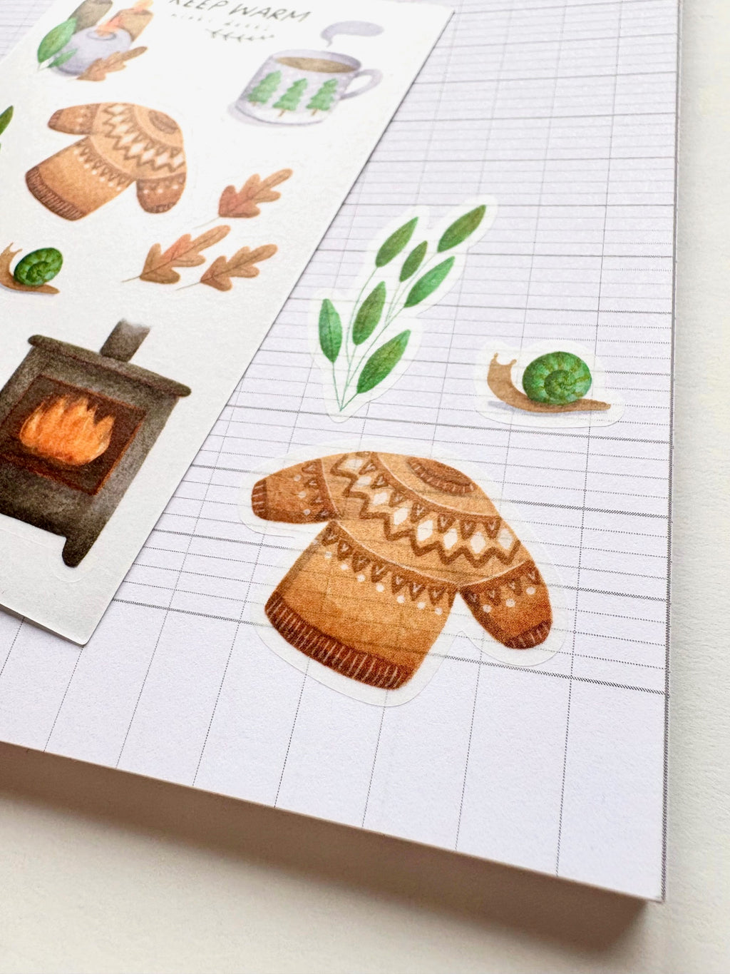 Mini Stickervel - Keep warm