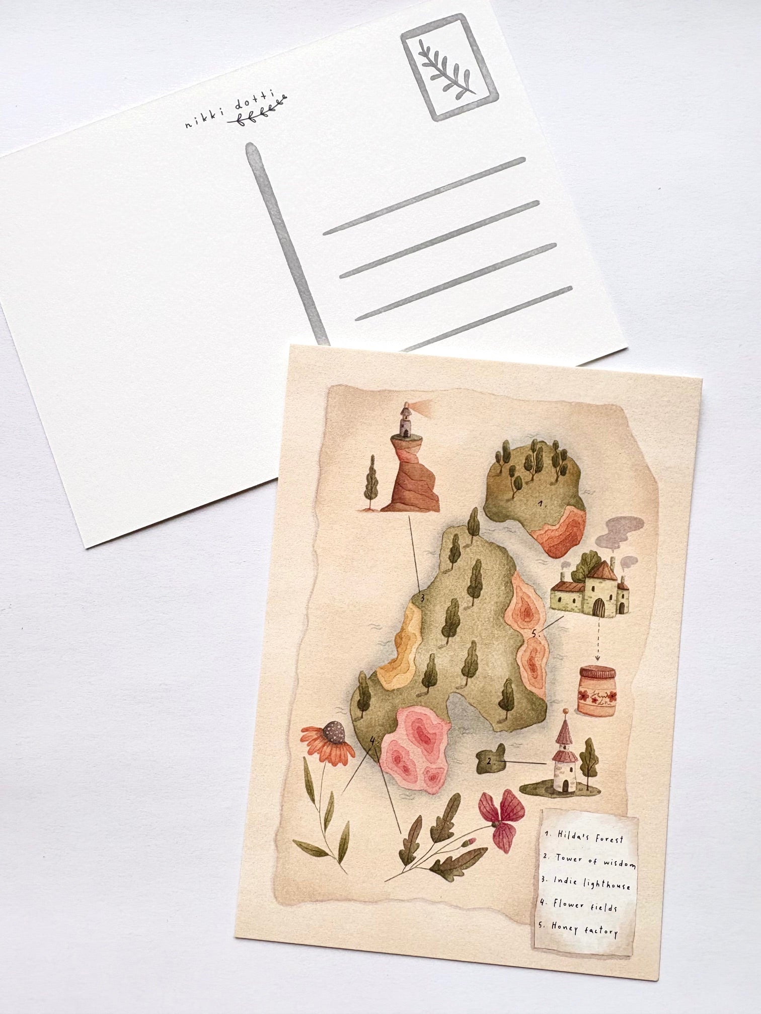 Ansichtkaart - Map I