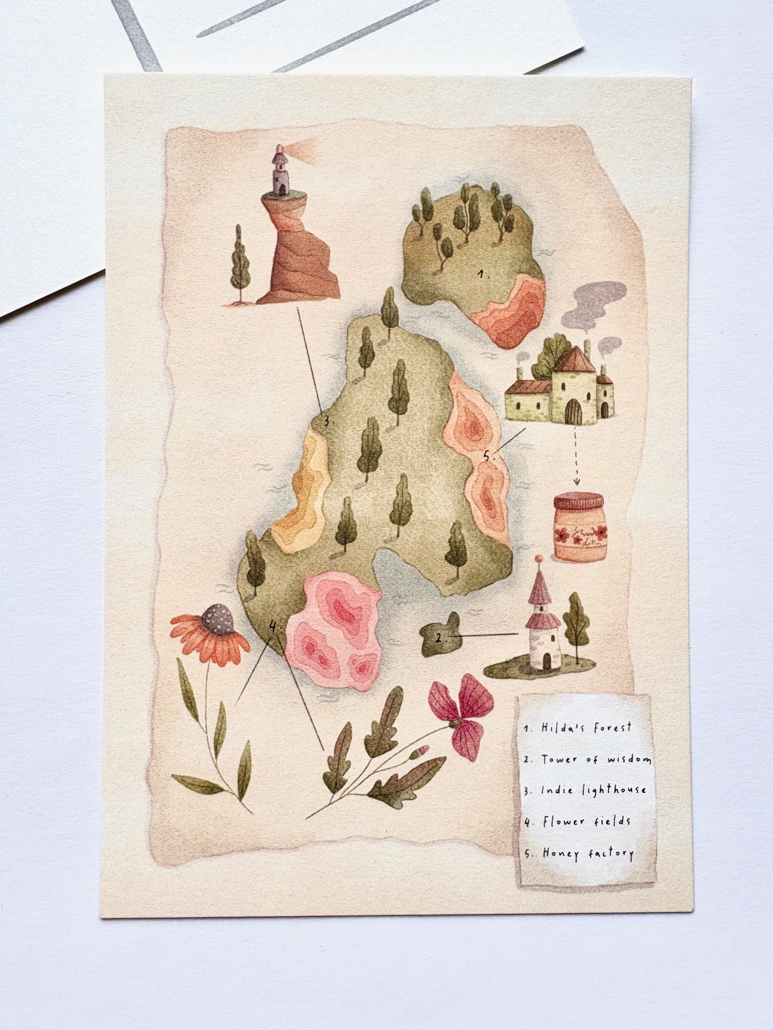 Ansichtkaart - Map I