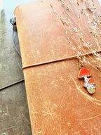 Enamel charm - Mushrooms