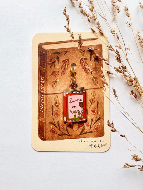 Enamel charm - Book