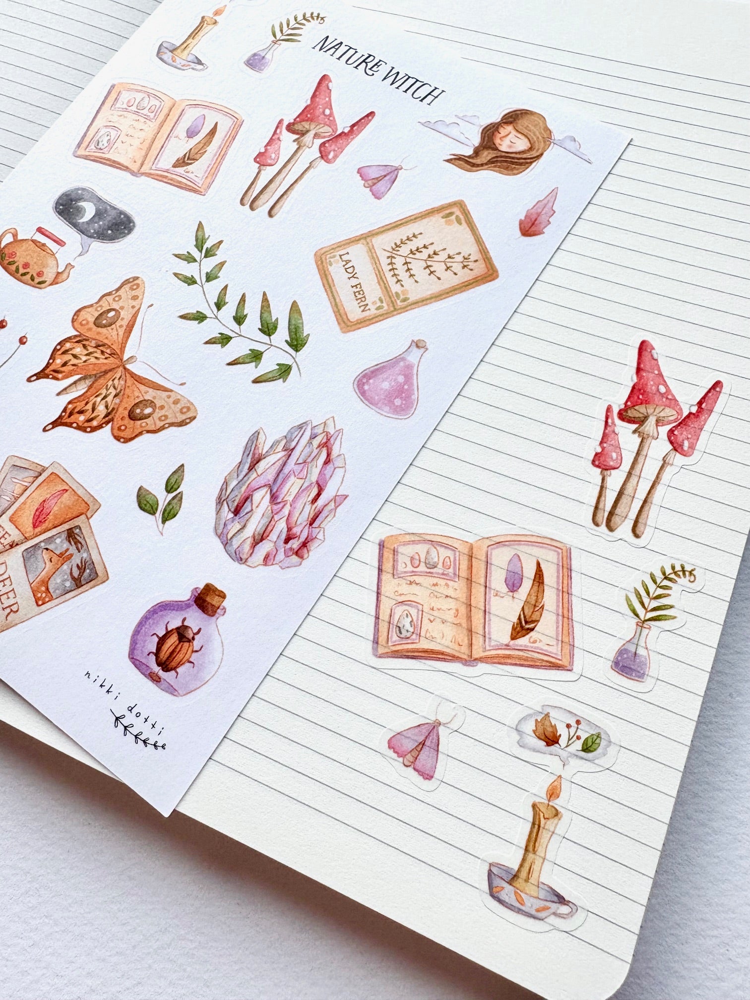 Stickervel - Nature witch