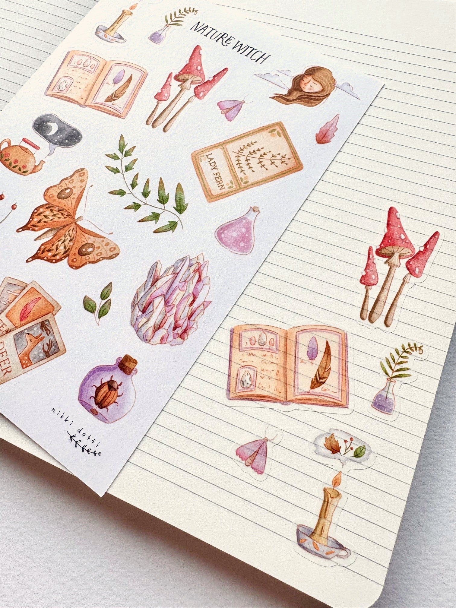 Stickervel - Nature witch