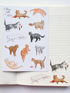 Stickervel - I love cats