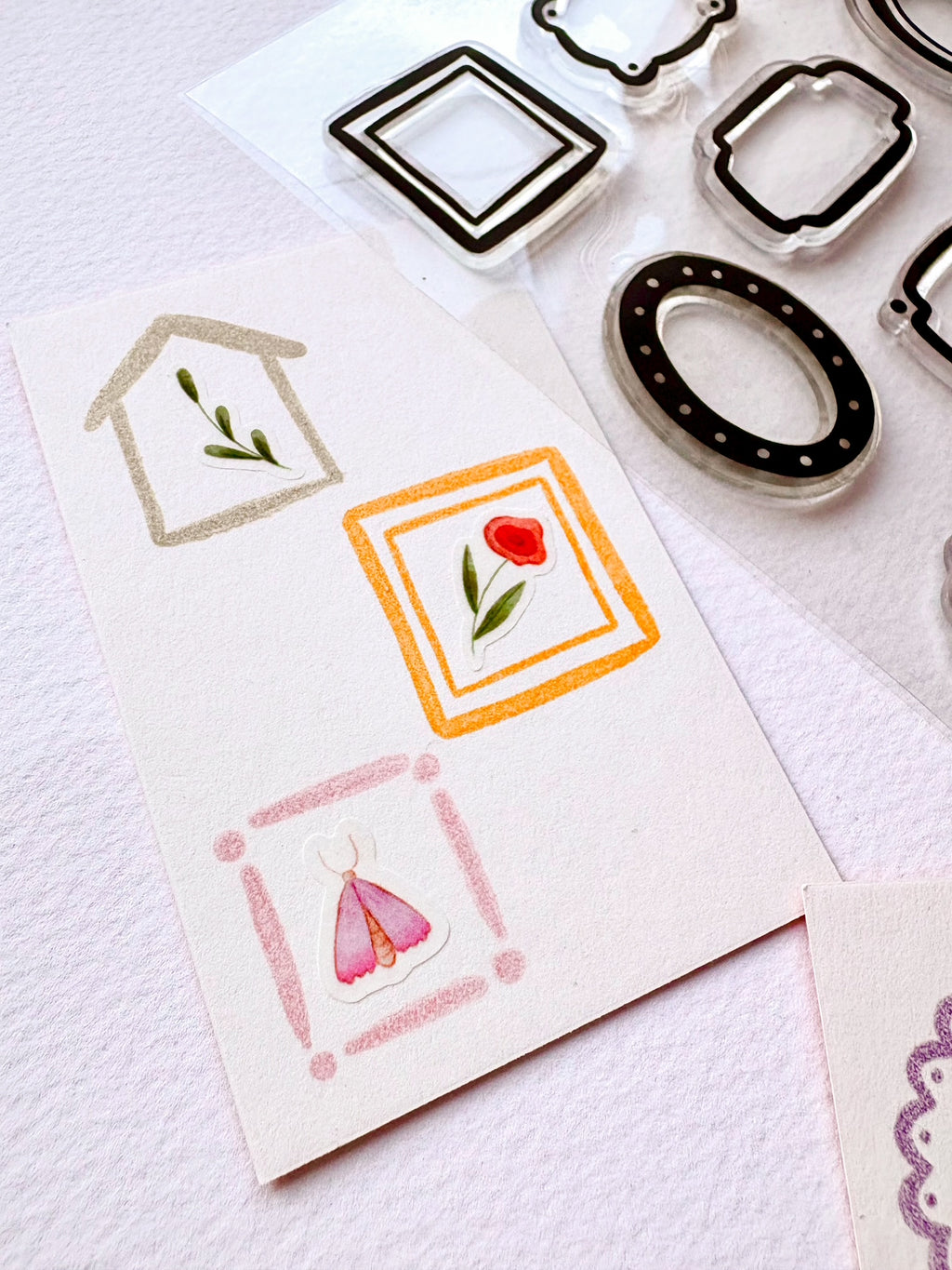 Clear stamps - Cute frames