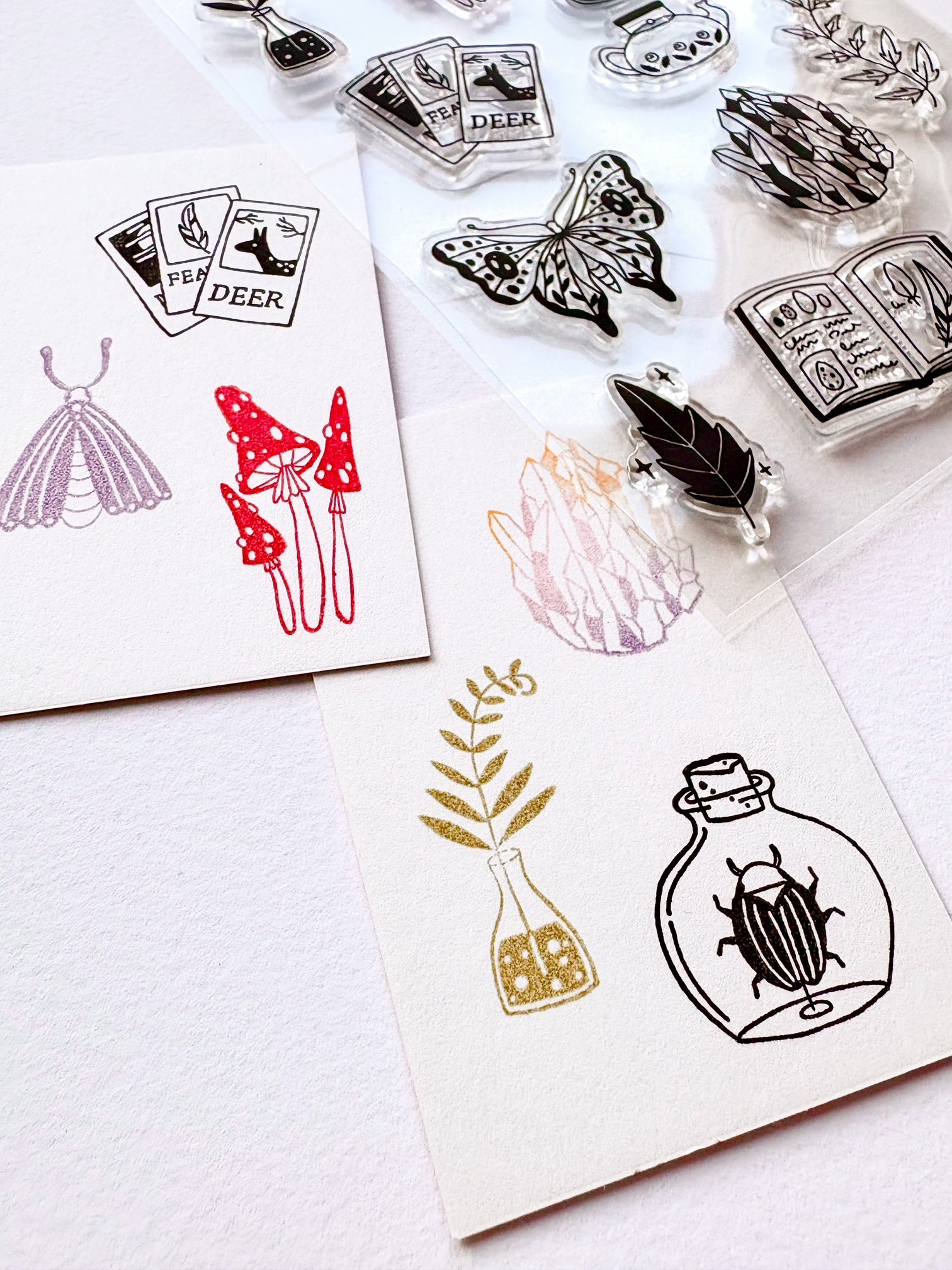 Clear stamps - Nature witch