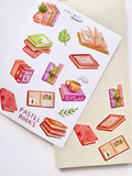 Stickervel - Pastel books