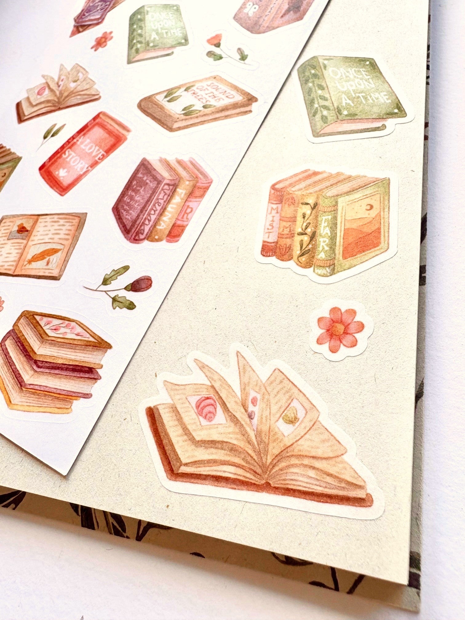 Stickervel - Vintage books