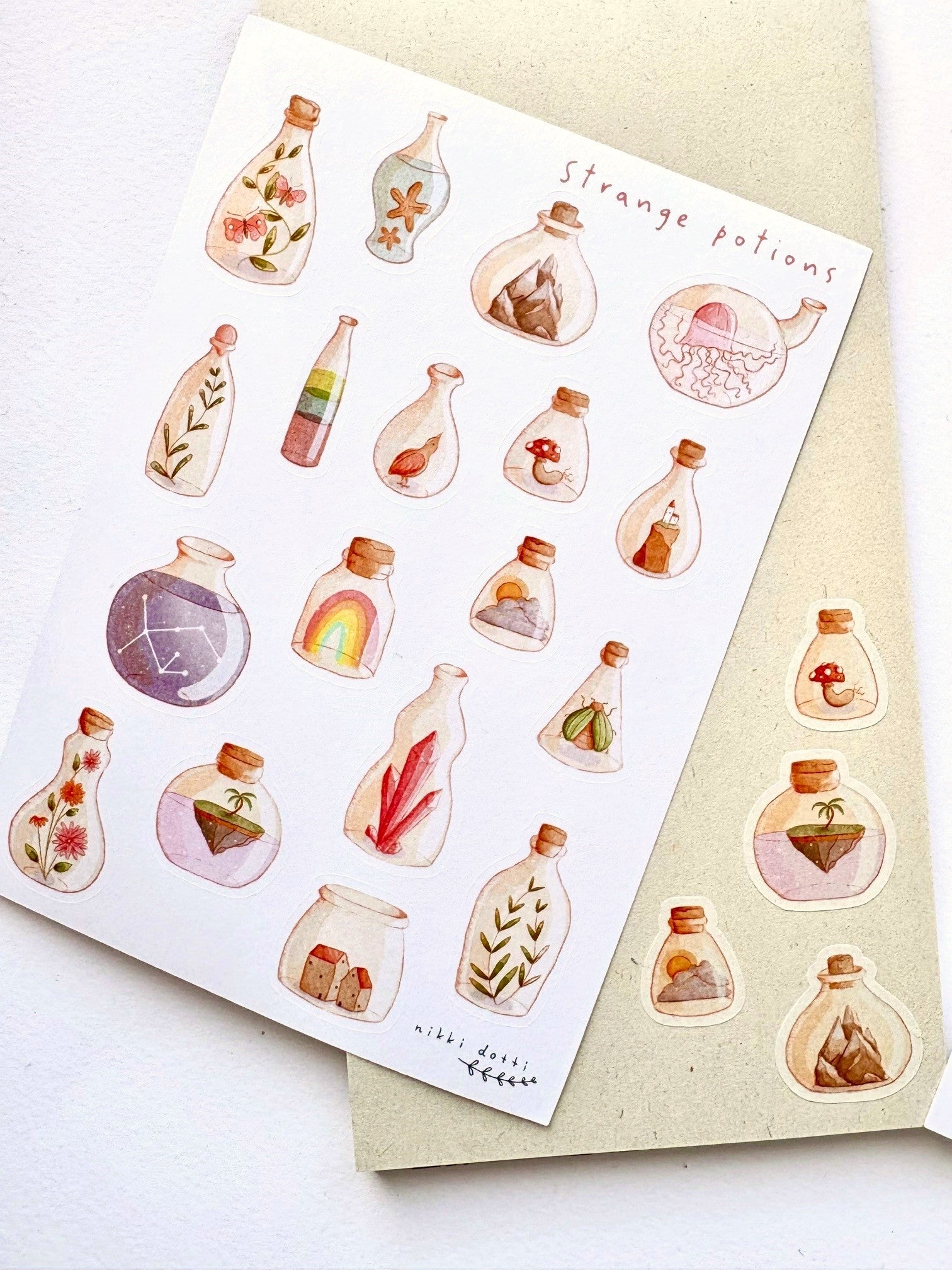 Stickervel - Strange potions