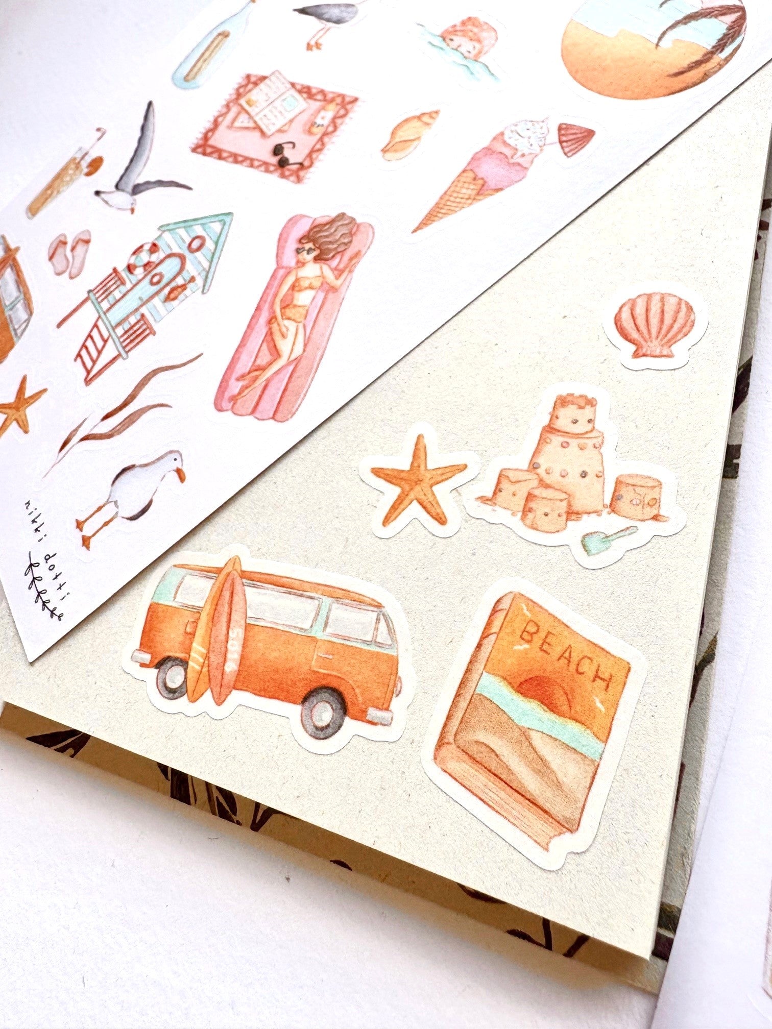 Stickervel - Beach days