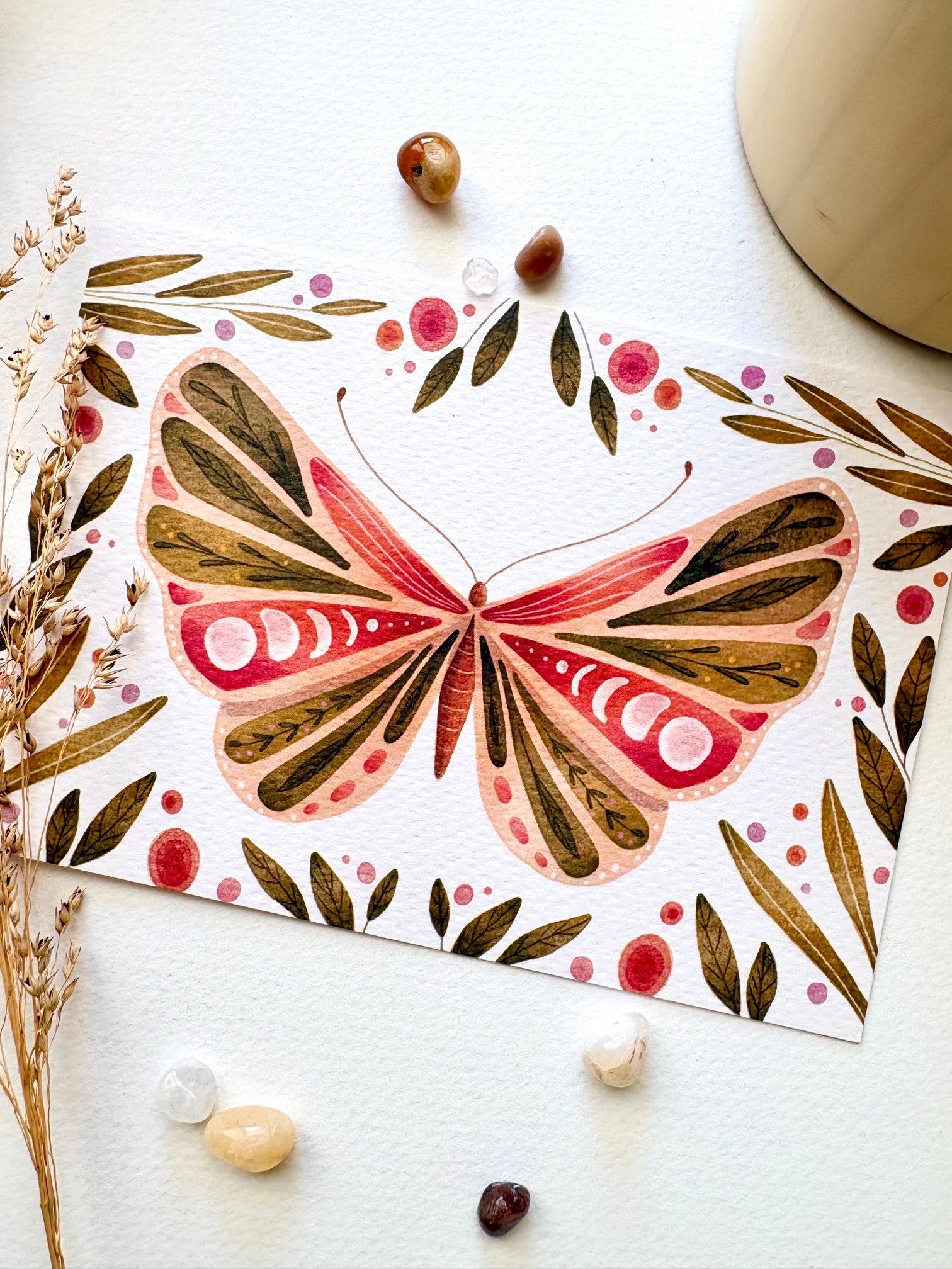 Ansichtkaart - Spring Butterfly