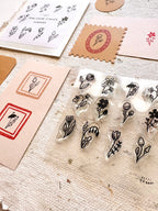Mini clear stamps - Flowers