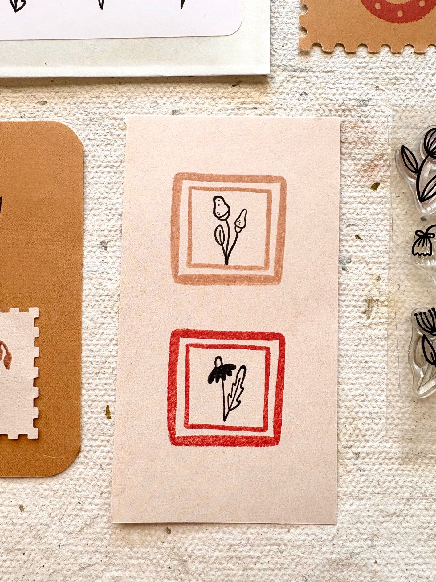 Mini clear stamps - Flowers