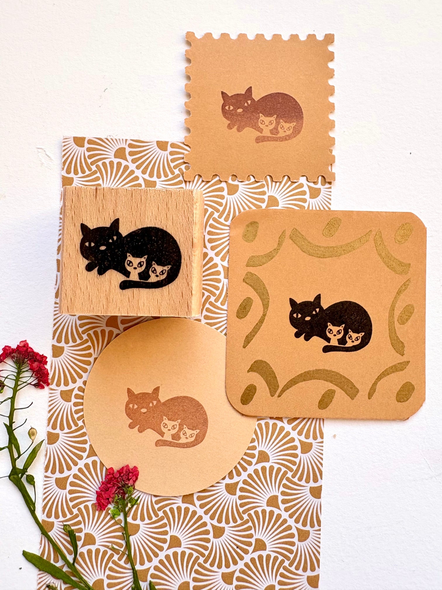 Stempel - Twin cats