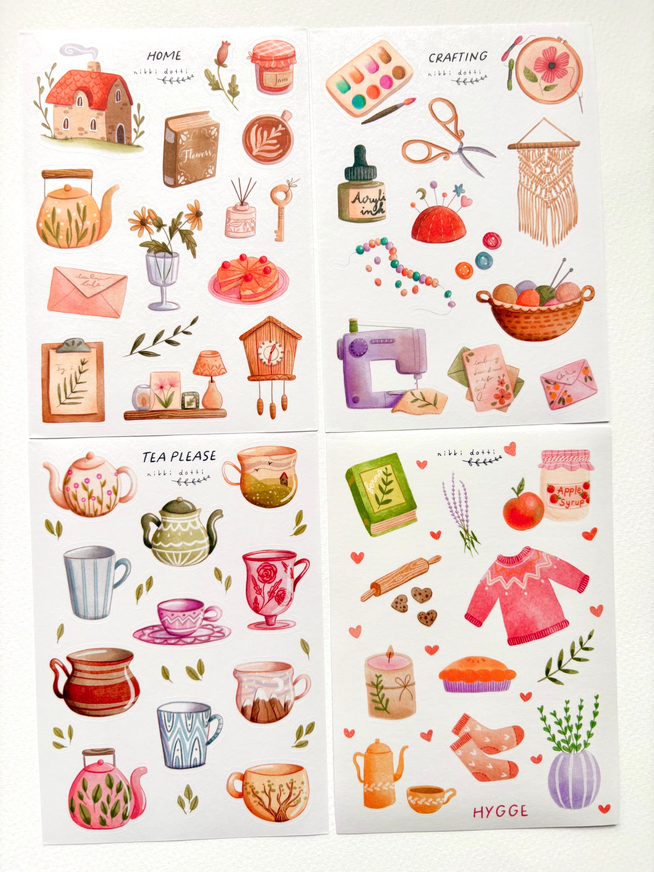 Sticker sheet value pack - Cozy home