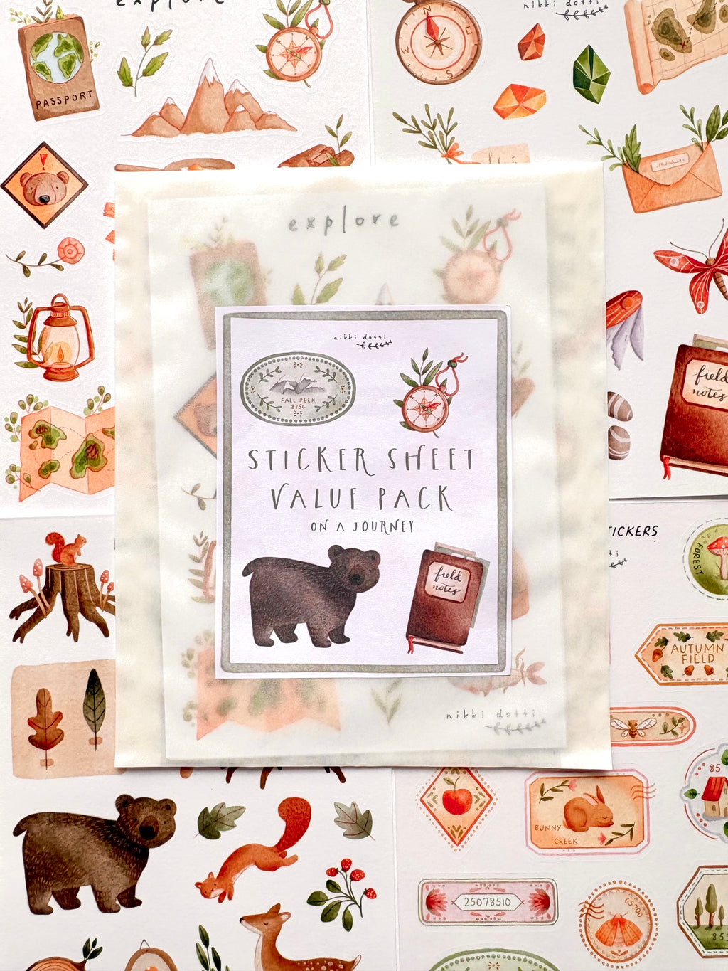 Sticker sheet value pack - On a journey