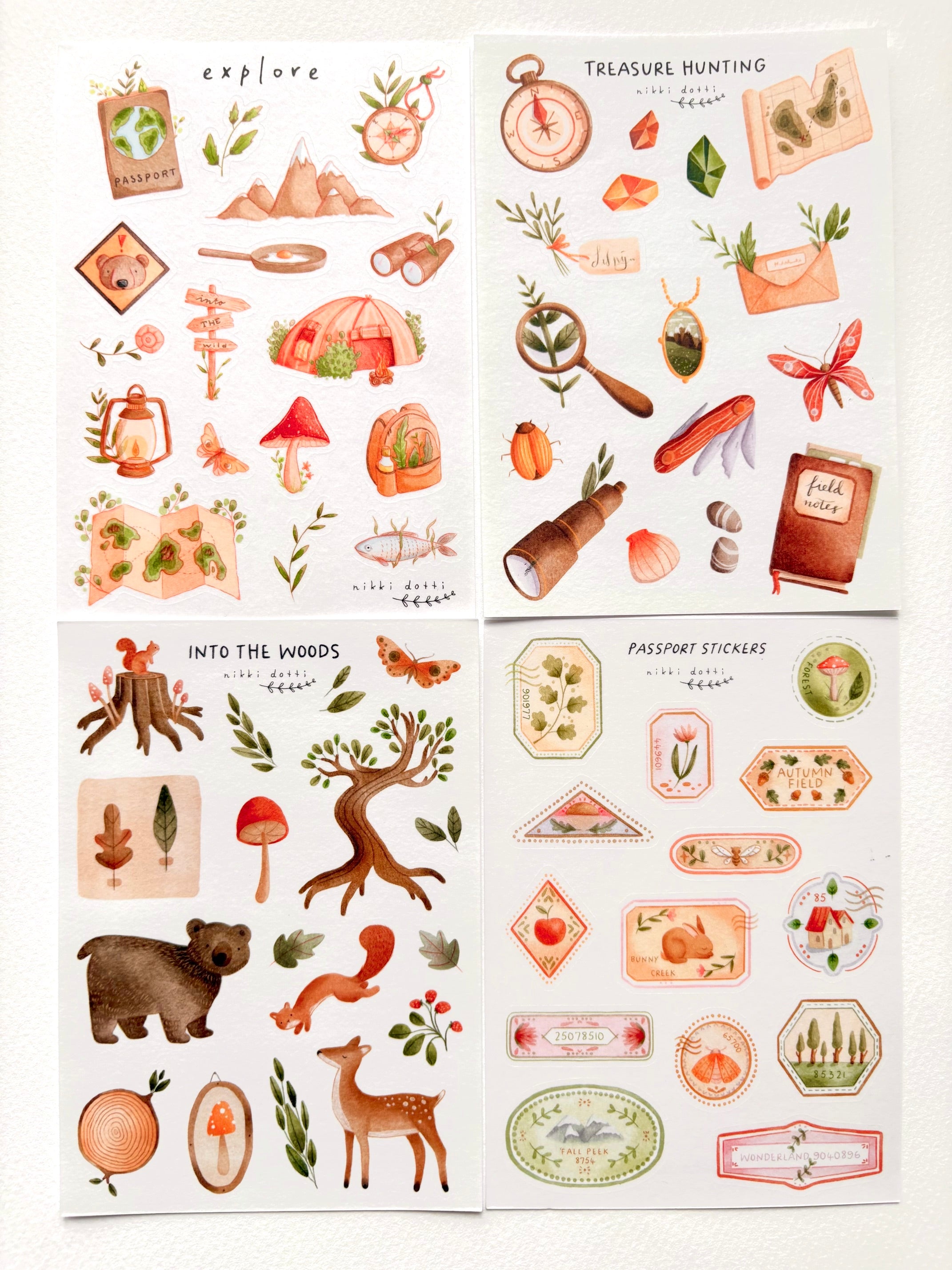 Sticker sheet value pack - On a journey
