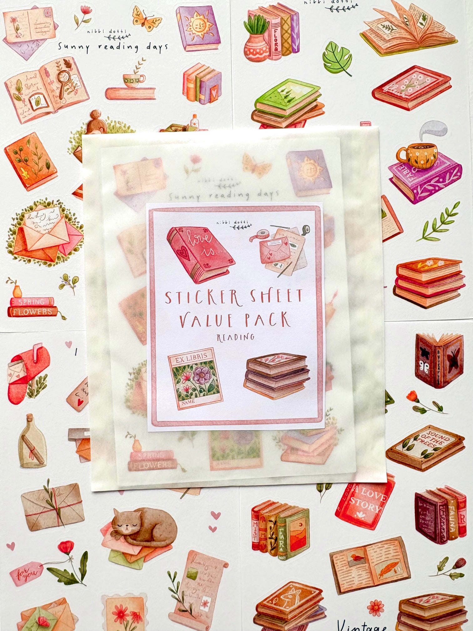 Sticker sheet value pack - Reading