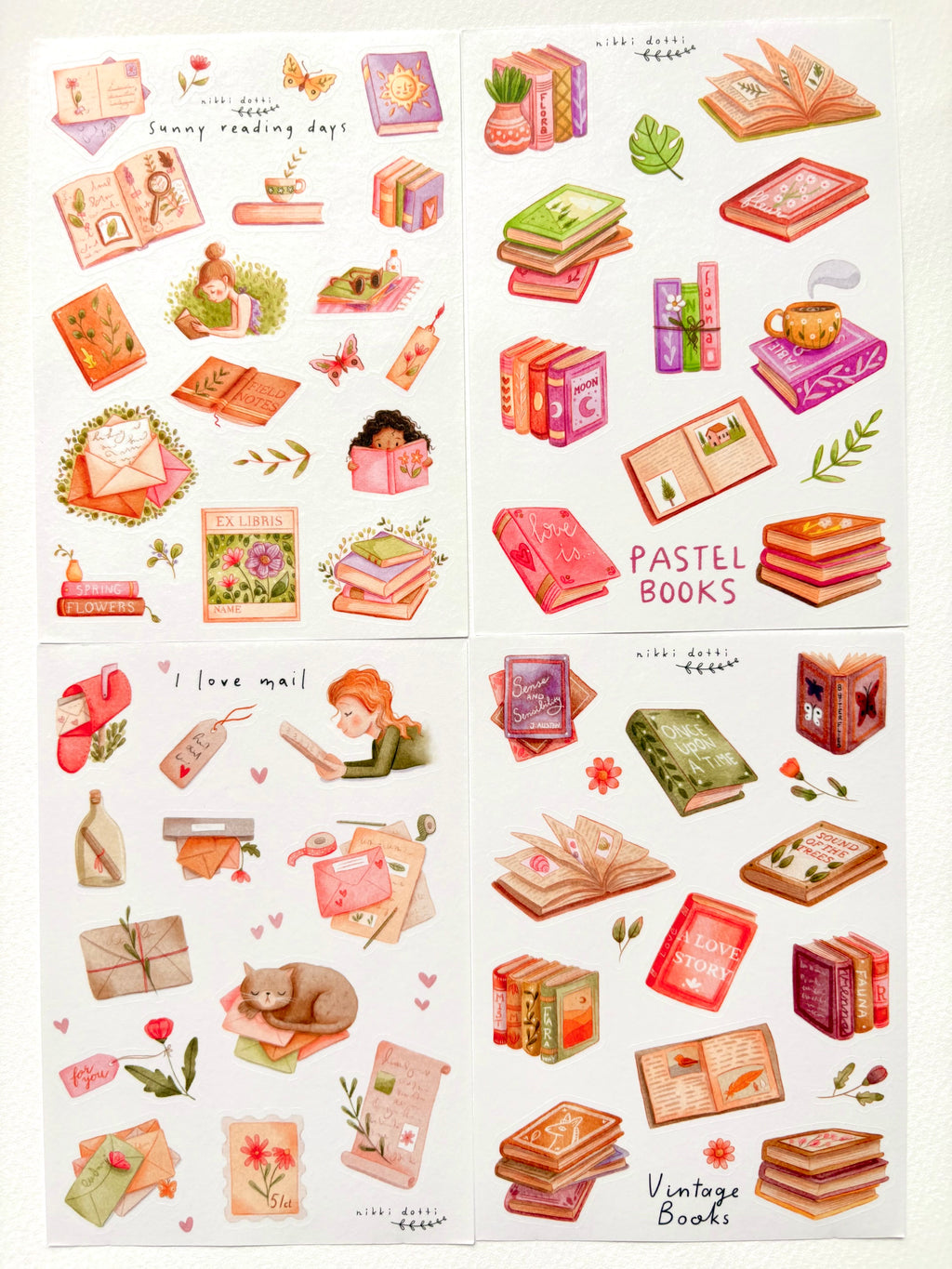 Sticker sheet value pack - Reading