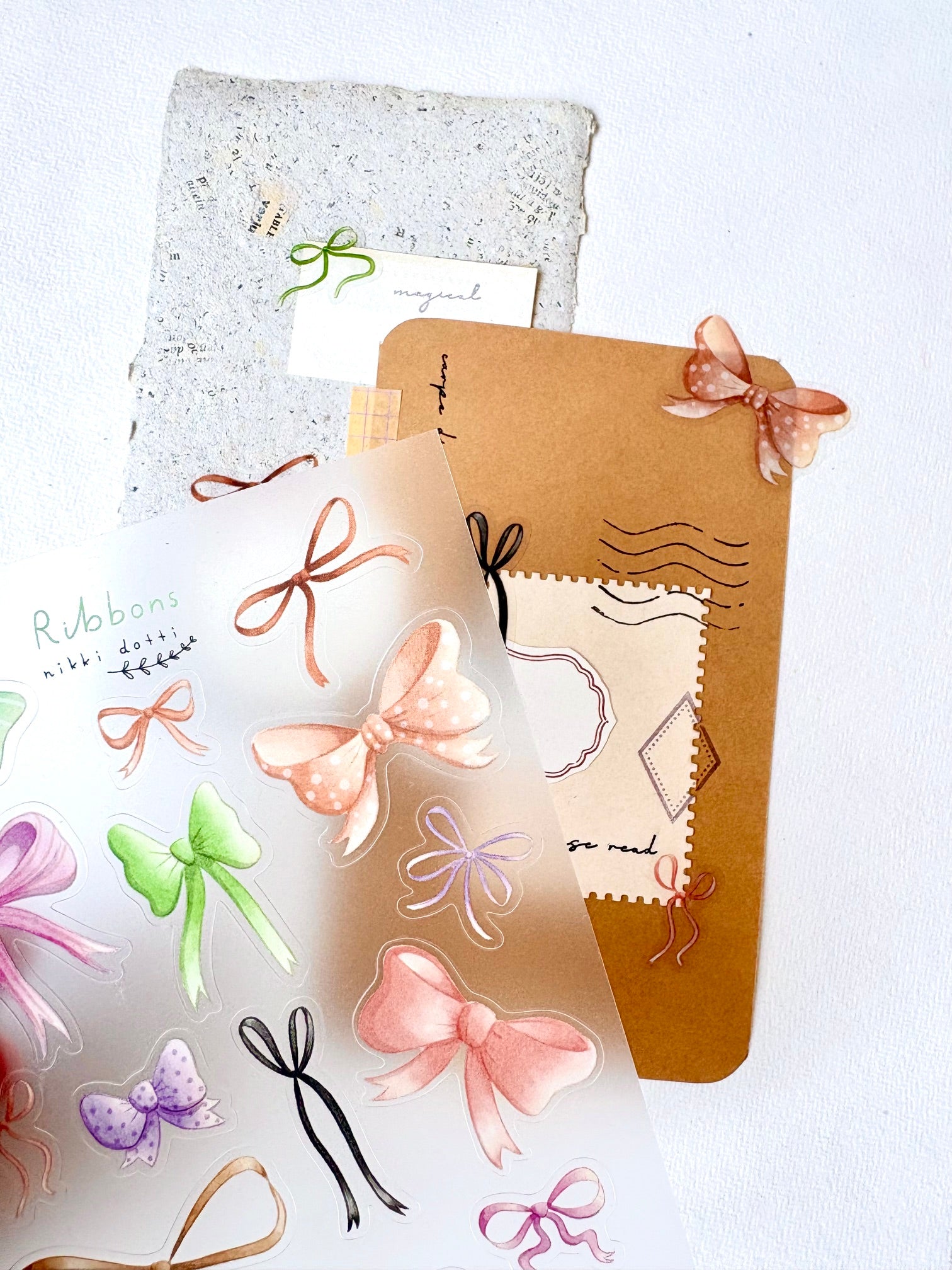Sticker sheet - Ribbons