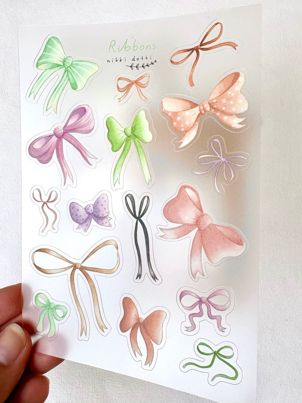 Sticker sheet - Ribbons