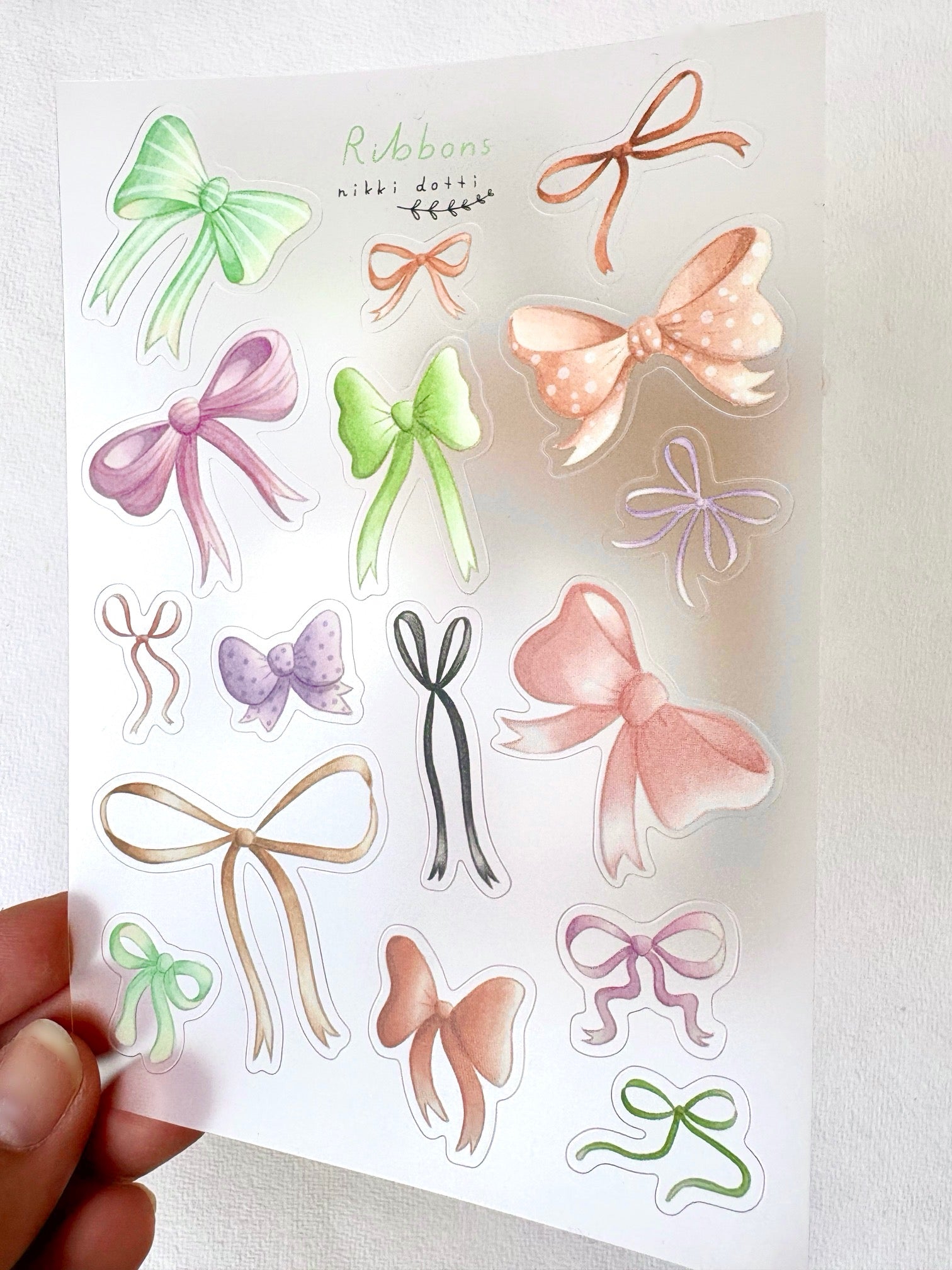Sticker sheet - Ribbons